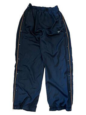 VTG Nike ACG Windbreaker Pants Men Medium Black Full Zip Breakaway Elastic Waist